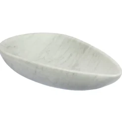 Eden Bath Pod Shaped Vessel Sink - Carrara White Marble