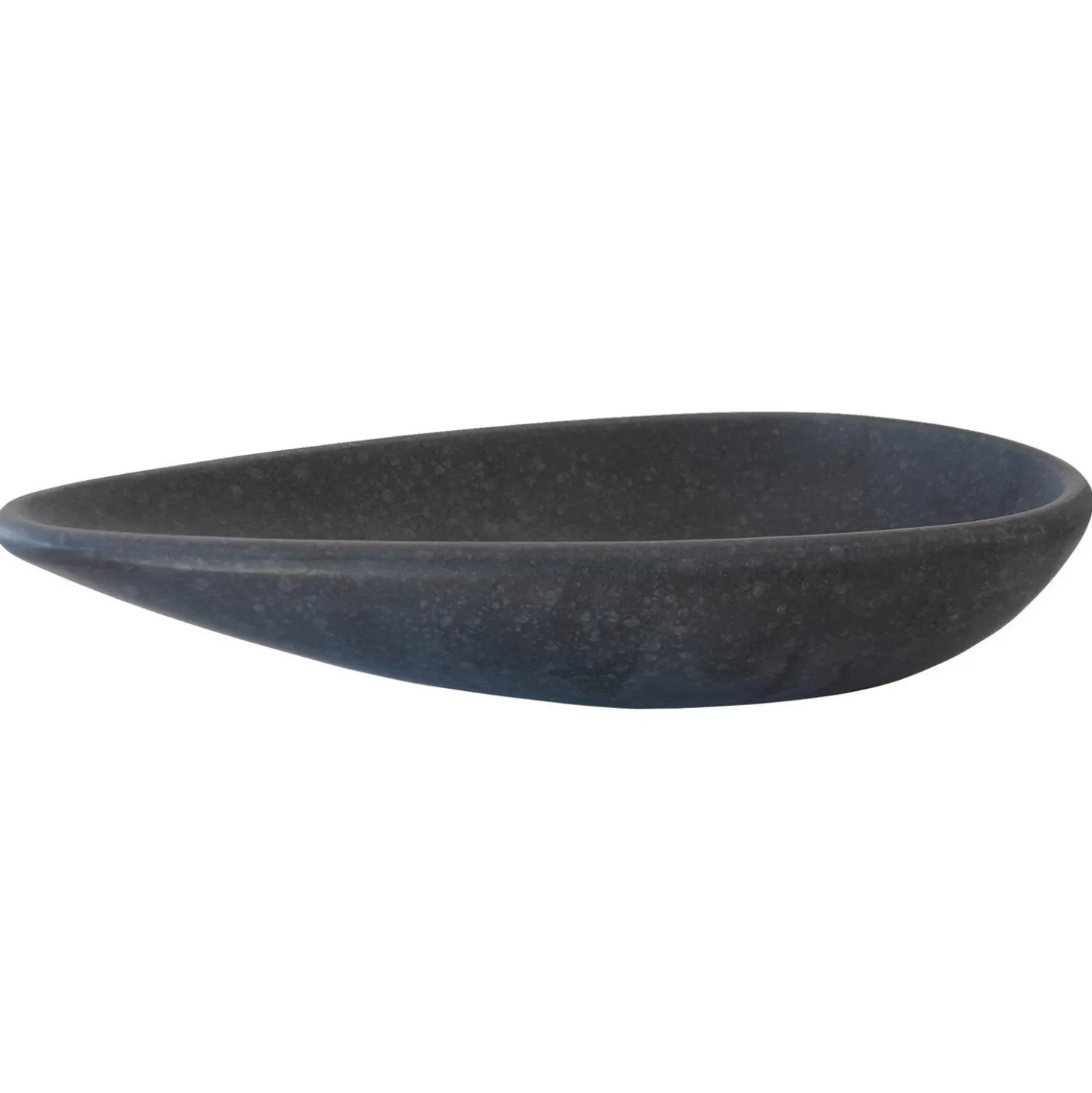 Eden Bath Pod Shaped Vessel Sink - Honed Black Basalt