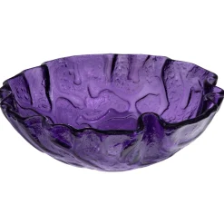 Eden Bath Purple Free form Wave Glass Vessel Sink