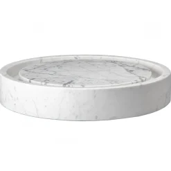 Eden Bath Round Infinity Pool Sink - Carrara Marble