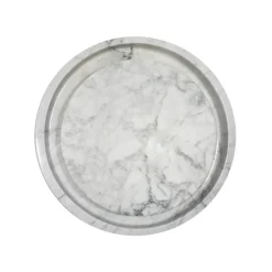 Eden Bath Round Infinity Pool Sink - Carrara Marble