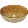 Eden Bath Seashells and Sand Glass Vessel Sink