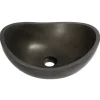 Eden Bath Small Lava Stone Canoe Vessel Sink