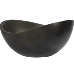 Eden Bath Small Lava Stone Canoe Vessel Sink