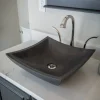 Eden Bath Square Deep Zen Sink - Lava Stone