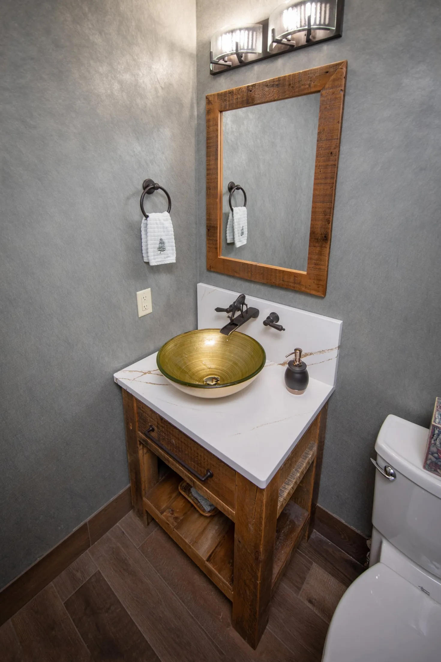 Eden Bath Venice Round Vessel Glass Sink in Khaki