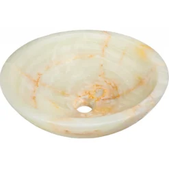Eden Bath White Translucent Onyx Sink