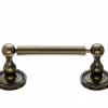 Ed3Gbze Tissue Holder With Ribbon & Reed Detail In German Bronze