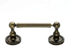 Ed3Gbze Tissue Holder With Ribbon & Reed Detail In German Bronze