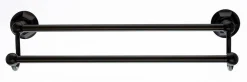 Ed7Orbb 18" Double Towel Bar With Hex Detail In Oil Rubbed Bronze