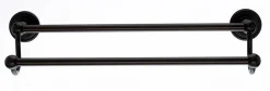Ed7Orbf 18" Double Towel Bar With Rope Detail In Oil Rubbed Bronze