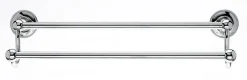 Ed7Pca 18" Double Towel Bar With Beaded Detail In Polished Chrome