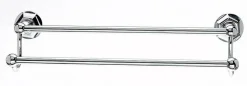 Ed7Pcb 18" Double Towel Bar With Hex Detail In Polished Chrome