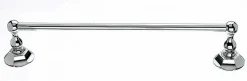 Ed6Pcb 18" Single Towel Bar With Hex Detail In Polished Chrome