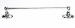 Ed6Pcc 18" Single Towel Bar With Oval Backplate In Polished Chrome