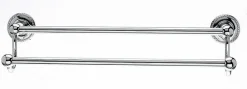 Ed7Pcf 18" Double Towel Bar With Rope Detail In Polished Chrome