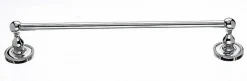 Ed6Pcf 18" Single Towel Bar With Rope Detail In Polished Chrome