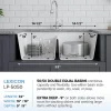 32" Equal Double Bowl Quartz Composite Sink