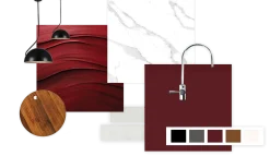 Fabuwood Large Sample Door in Cabernet Red