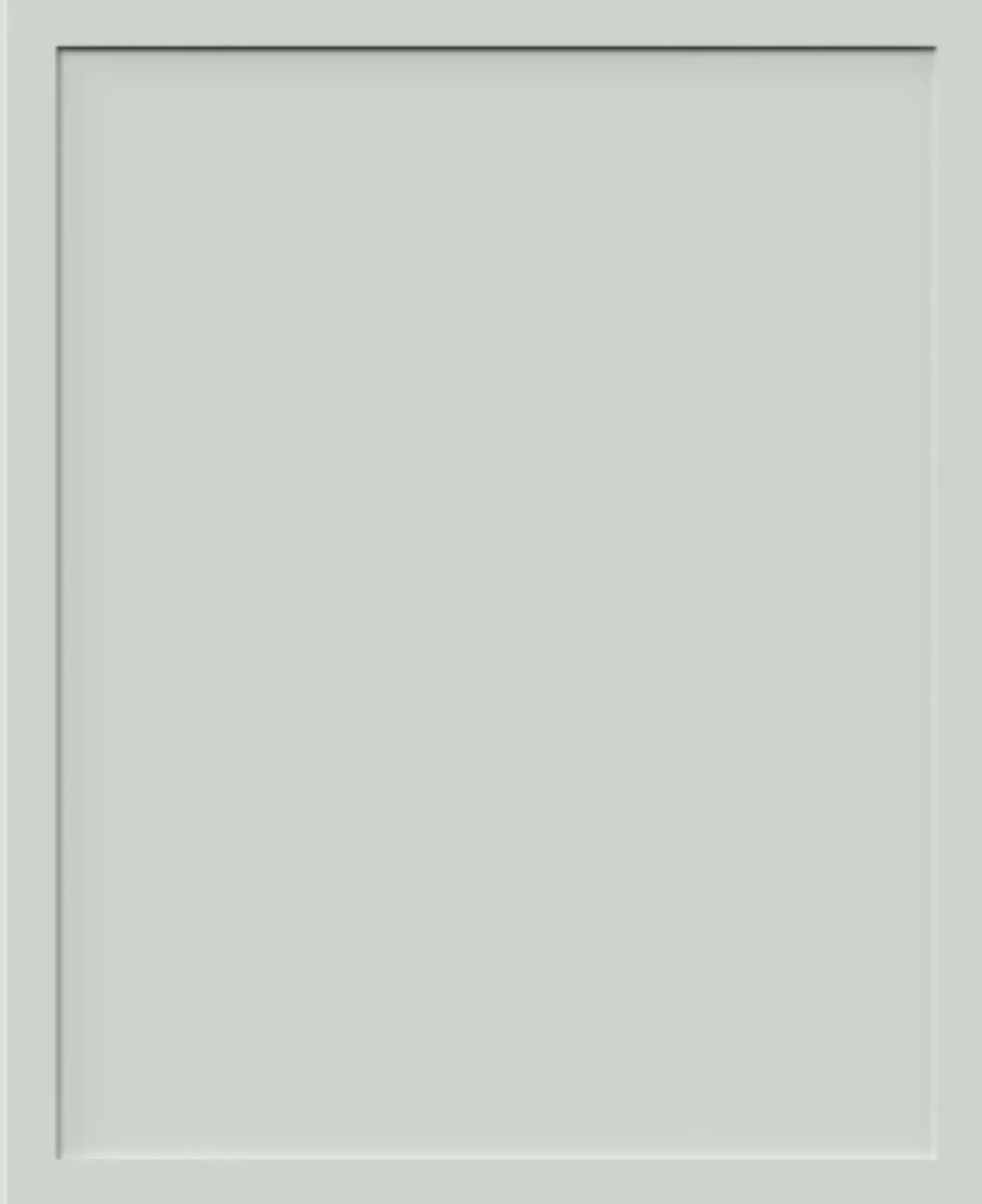 Fabuwood Small Sample Door in Mint Green