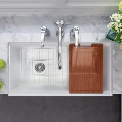 36" Fireclay Farmhouse Workstation Single Bowl Sink