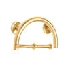Half Moon Grab Bar with Toilet Paper Holder