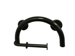 Half Moon Grab Bar with Toilet Paper Holder