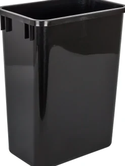 Hardware Resources Black 35-Quart Plastic Waste Container