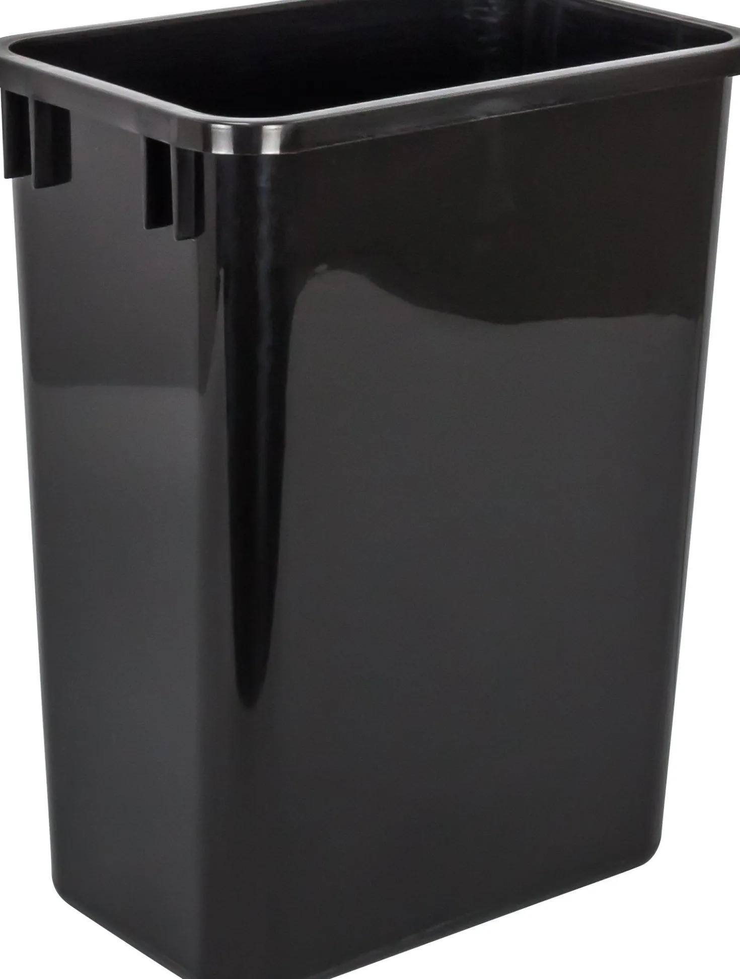 Hardware Resources Black 35-Quart Plastic Waste Container