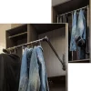 Hardware Resources Chrome and Black 21" - 24" Expanding Wardrobe Lift