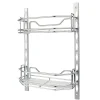 Hardware Resources 6" Deep Door Mounted Tray System Kit in Polished Chrome