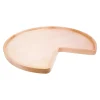 Hardware Resources 24" Diameter Kidney Wooden Lazy Susan without Hole