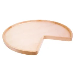 Hardware Resources 32" Diameter Kidney Wooden Lazy Susan with Hole