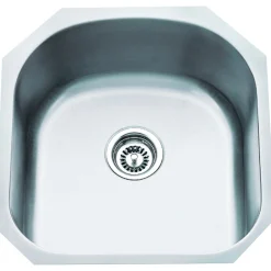 Hardware Resources 18 Gauge Stainless Steel Undermount Utility Sink