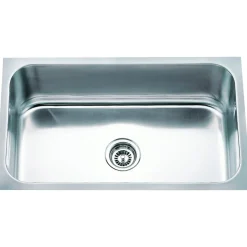 Hardware Resources 18 Gauge Stainless Steel Rectangular Undermount Utility Sink