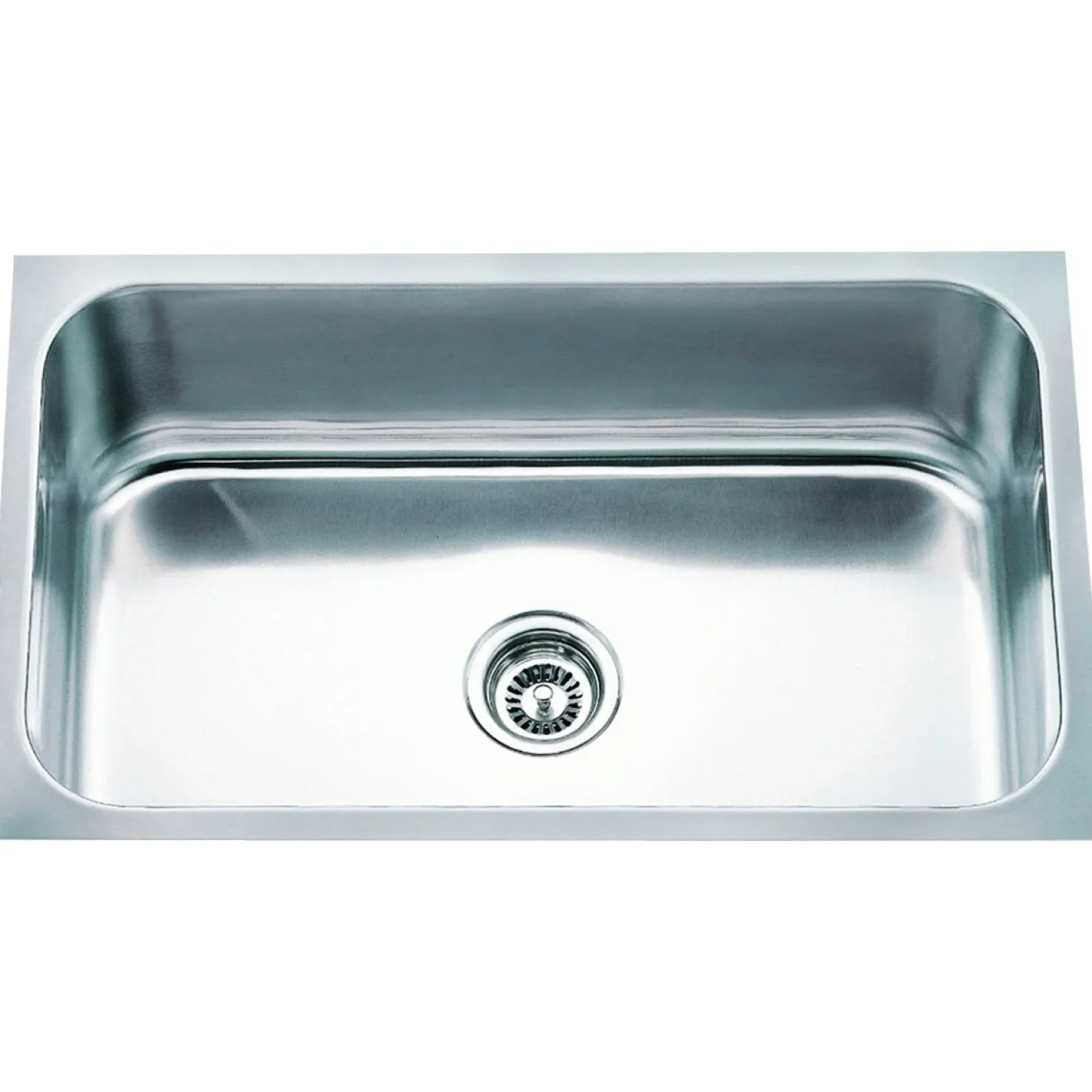 Hardware Resources 18 Gauge Stainless Steel Rectangular Undermount Utility Sink