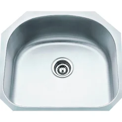 Hardware Resources 18 Gauge Stainless Steel Undermount Large Utility Sink