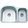 Hardware Resources 18 Gauge 70/30 Stainless Steel Undermount Sink with Larger Left Bowl