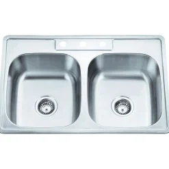 Hardware Resources 20 Gauge Stainless Steel Drop In Sink