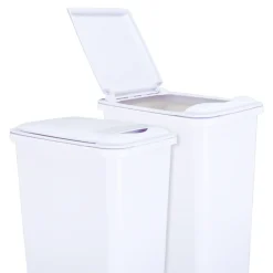 Hardware Resources Lid for 50-Quart Plastic Waste Container in White