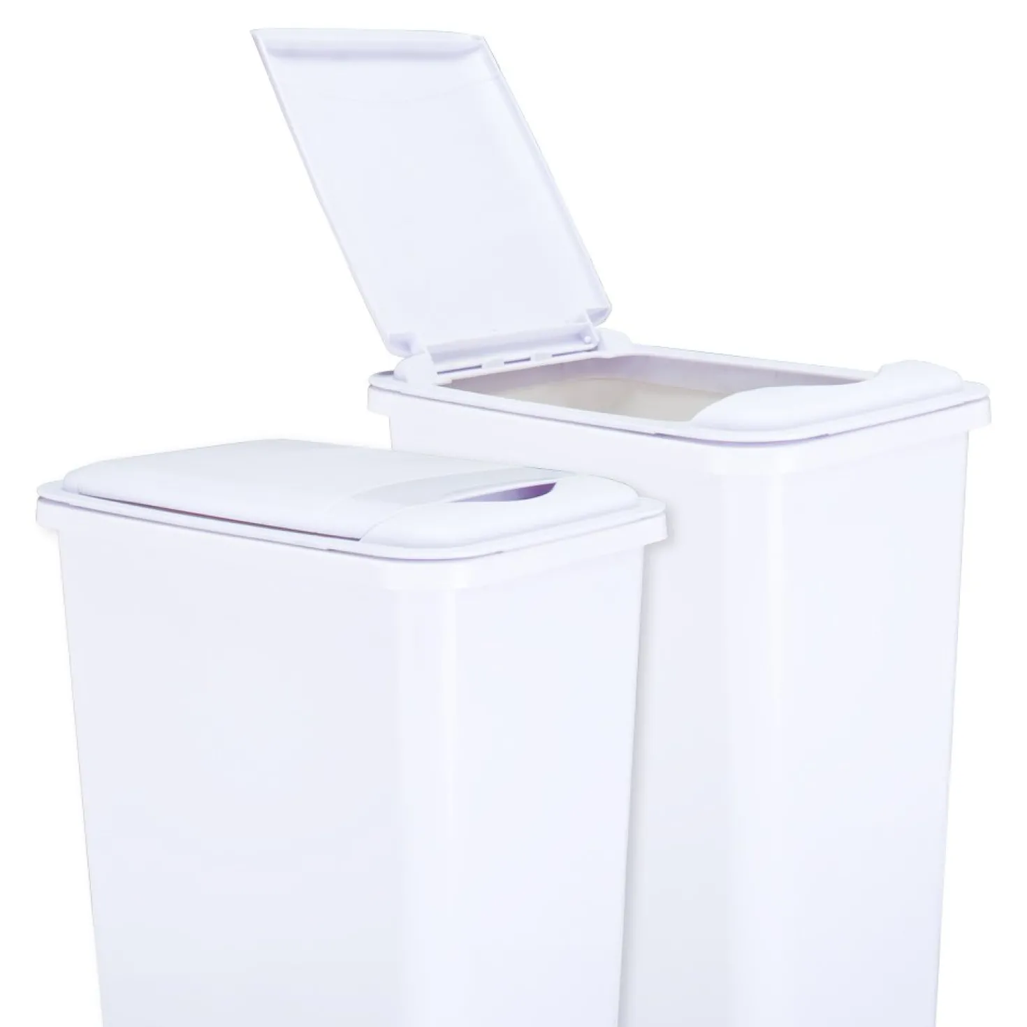 Hardware Resources Lid for 50-Quart Plastic Waste Container in White