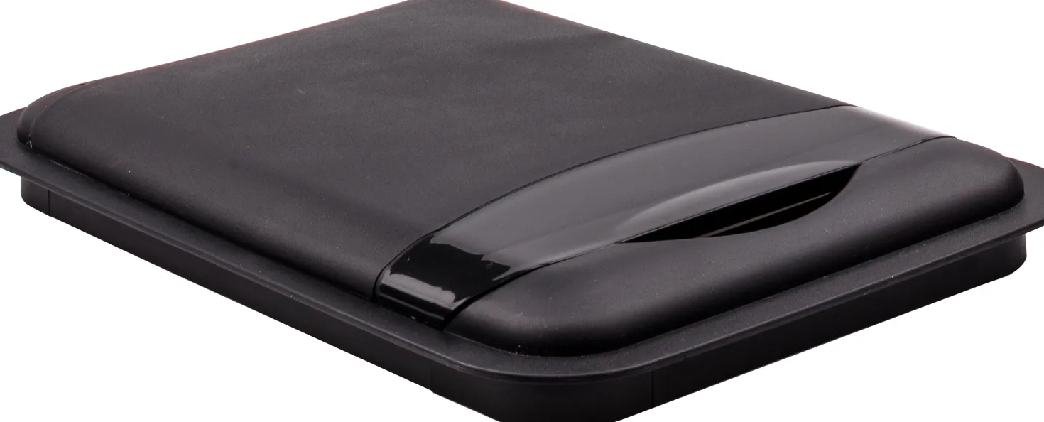 Hardware Resources Lid for 50-Quart Plastic Waste Container in Black
