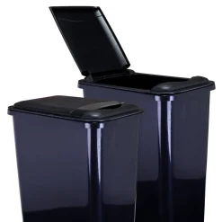 Hardware Resources Lid for 50-Quart Plastic Waste Container in Black