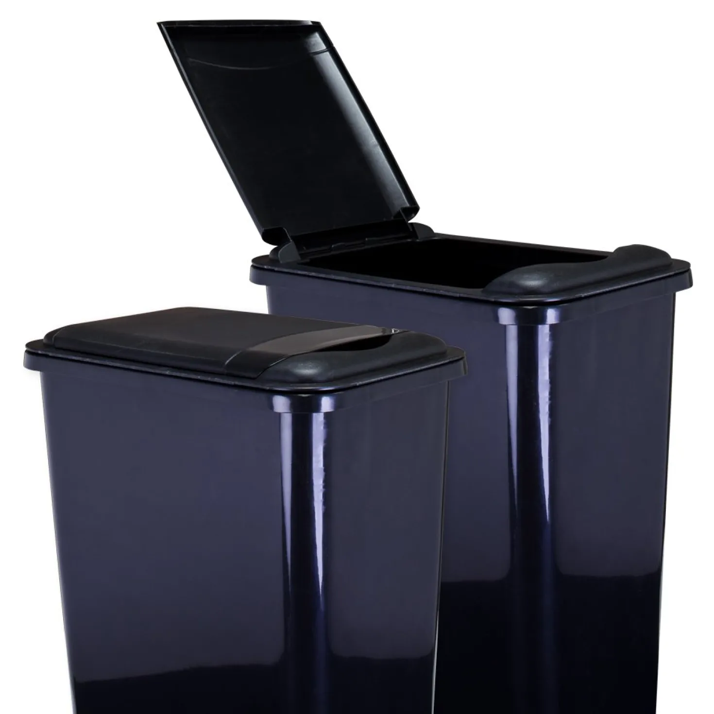 Hardware Resources Lid for 50-Quart Plastic Waste Container in Black