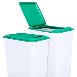 Hardware Resources Lid for 50-Quart Plastic Waste Container in Green