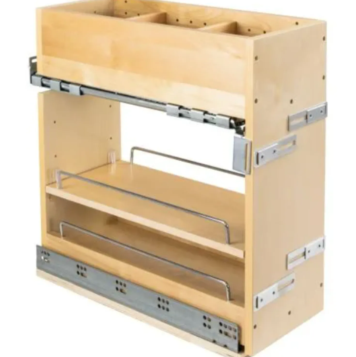 Hardware Resources No Wiggle 8" Vanity-height Cabinet Pullout