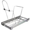 Hardware Resources Polished Chrome 35 and 50 Quart Single Pullout Trash Can System