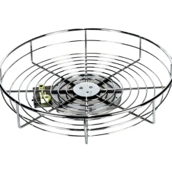 Hardware Resources 18" Polished Chrome Single Shelf Lazy Susan