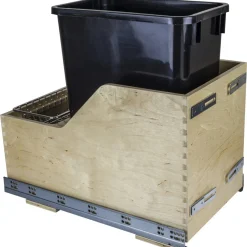 Hardware Resources Preassembled 35 Quart Single Pullout Waste Container System