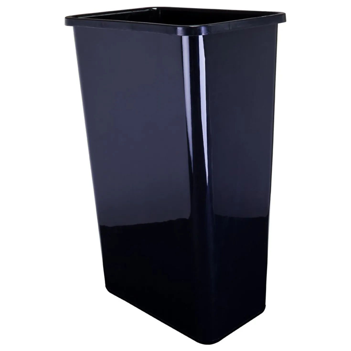 Hardware Resources 50-Quart Plastic Waste Container in Black